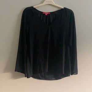 Catherine Malandrino black fancy blouse